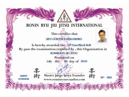 black belt ronin ryu jiu jitsu international gÜnther benjaminsgermany